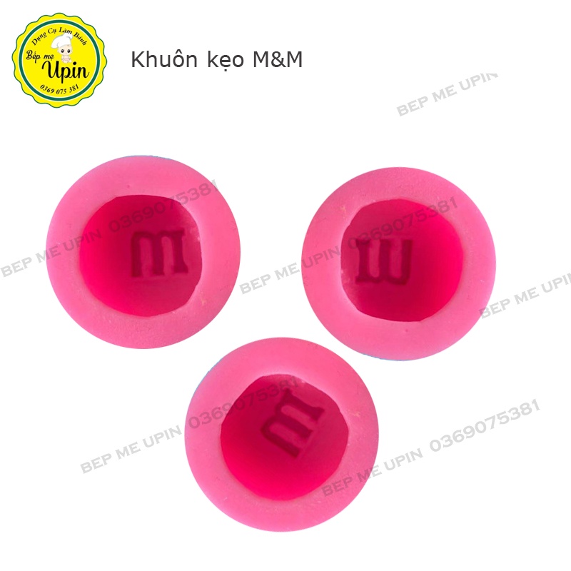 Khuôn silicon hình kẹo bi M&amp;M