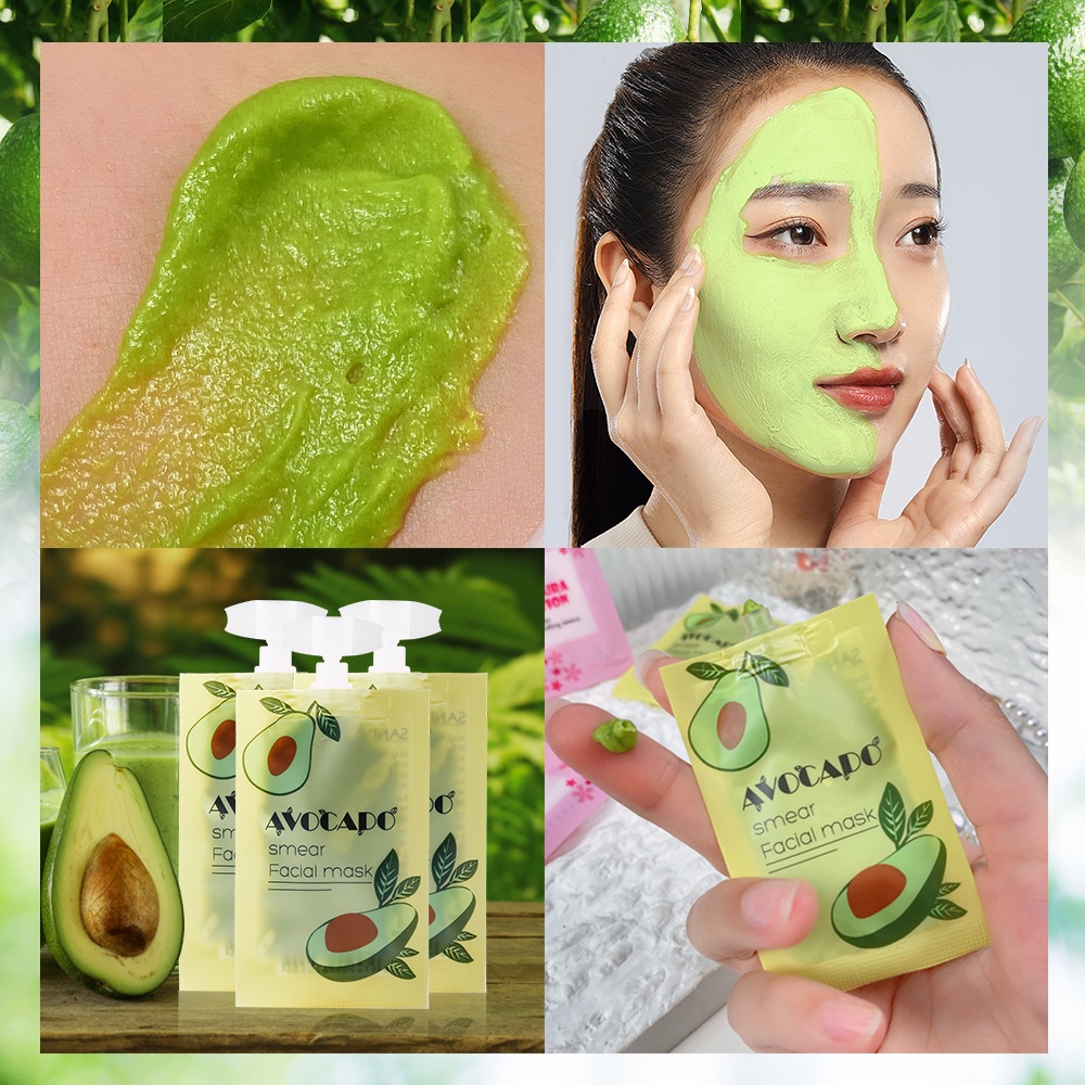 Mặt nạ SANIYE R1215 chiết xuất bơ dạng bôi dưỡng ẩm làm mềm mịn và trắng chăm sóc da mặt 5g | BigBuy360 - bigbuy360.vn