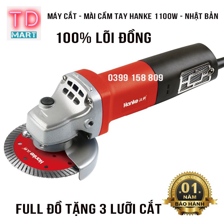 Máy Cắt, Mài Cầm Tay Nhật Bản HANKE GSD -1002 công suất 1100W