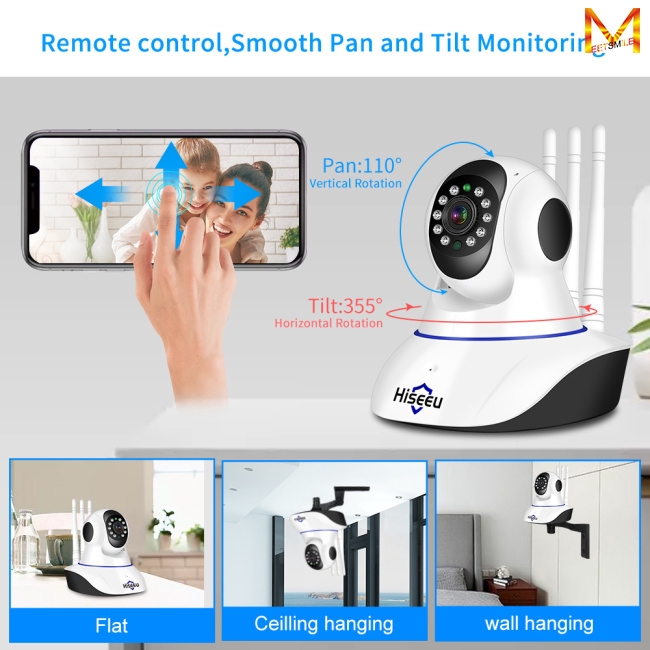 Bộ Nhớ Camera 1080p 3mp Wifi P2P Hd Cctv