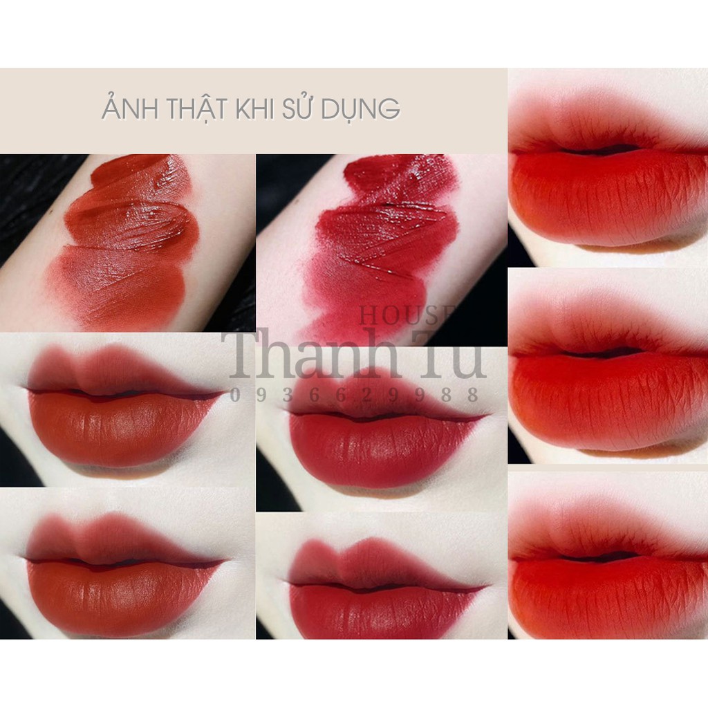 Set 3 son kem lỳ Her Orange FLUFLY LIP GLAZE chất son mềm cao cấp dễ trang điểm