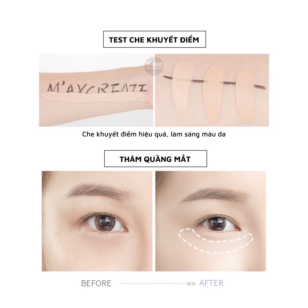 Kem  Che Khuyết Điểm  nội địa Trung Kiềm Dầu Kháng Nước Maycreate Gather Beauty Concealer