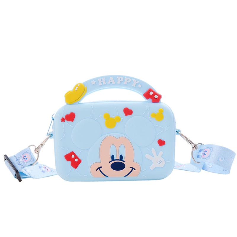 DISNEY Túi Xách Mini In Hình Chuột Mickey Minnie Thời Trang Cho Bé Gái