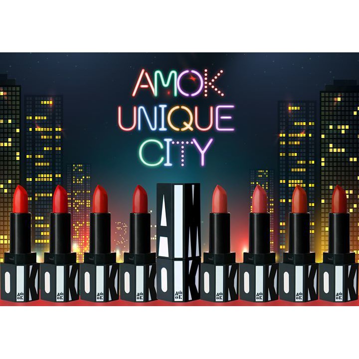 Son Thỏi Lì Amok Unique City Technical Matte Lipstick (3g)