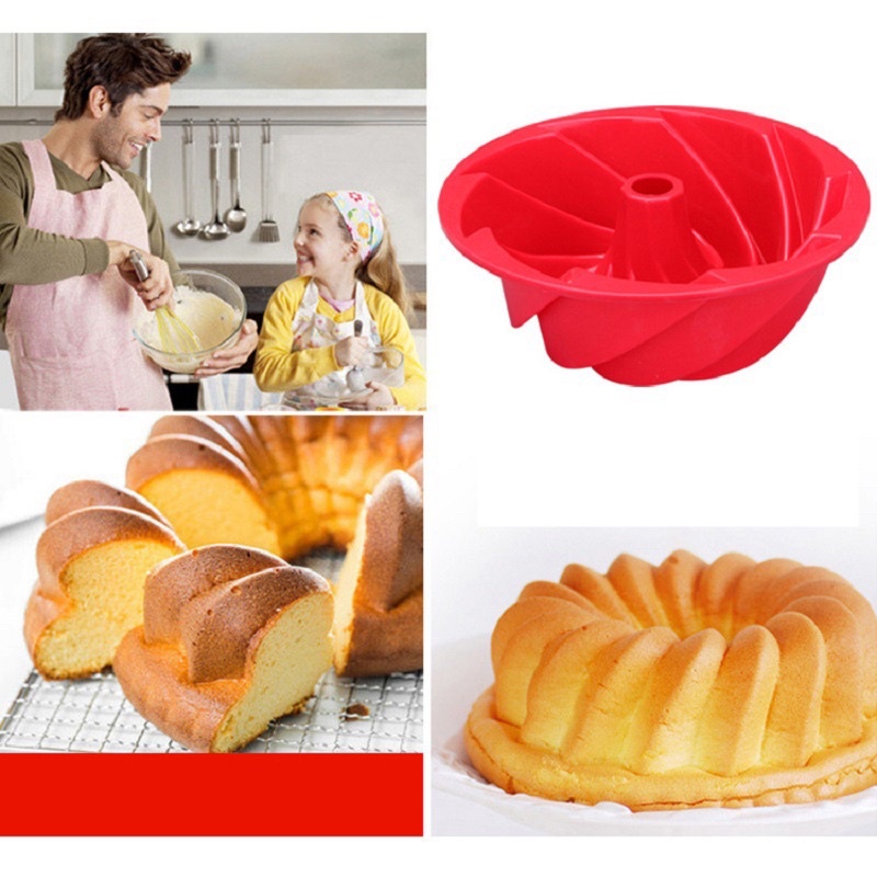 Khuôn silicon chiffon làm bánh bông lan gato