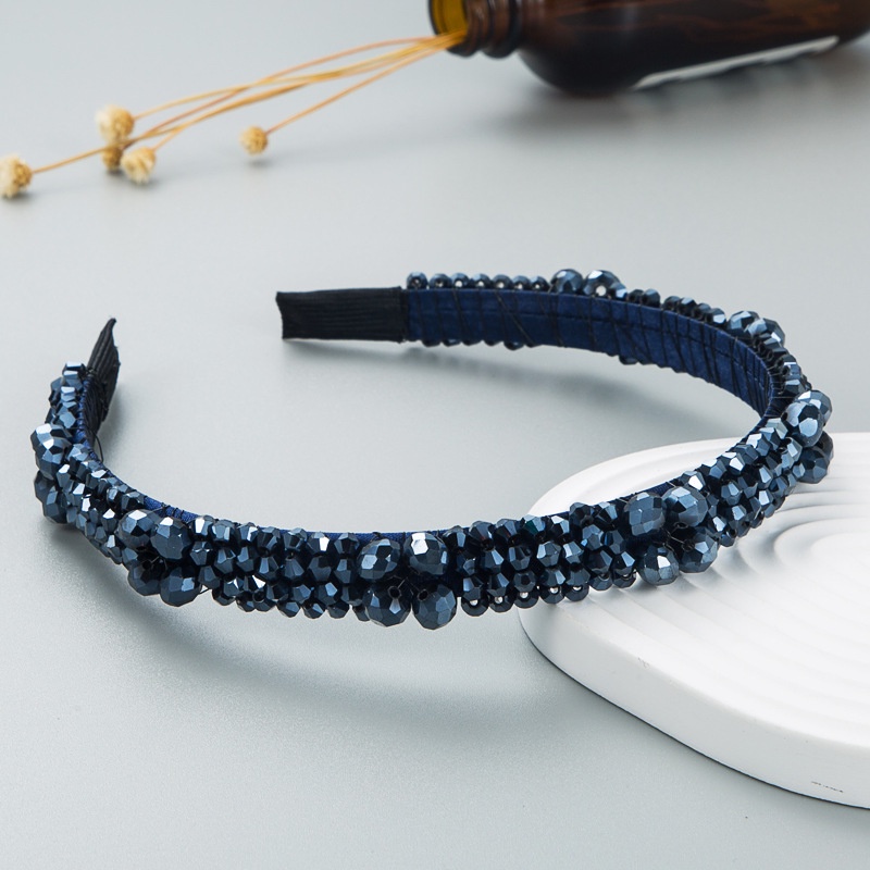 Băng Đô Cài Tóc Đính Hạt Pha Lê Lấp Lánh Đơn Giản Thời Trang Dành Cho Nữ