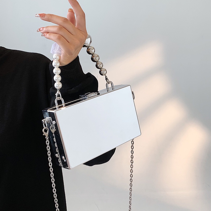 Túi Xách Hộp Vuông Nhỏ Thiết Kế Mới Thời Trang Mùa Hè Dành Cho Nữ 2022