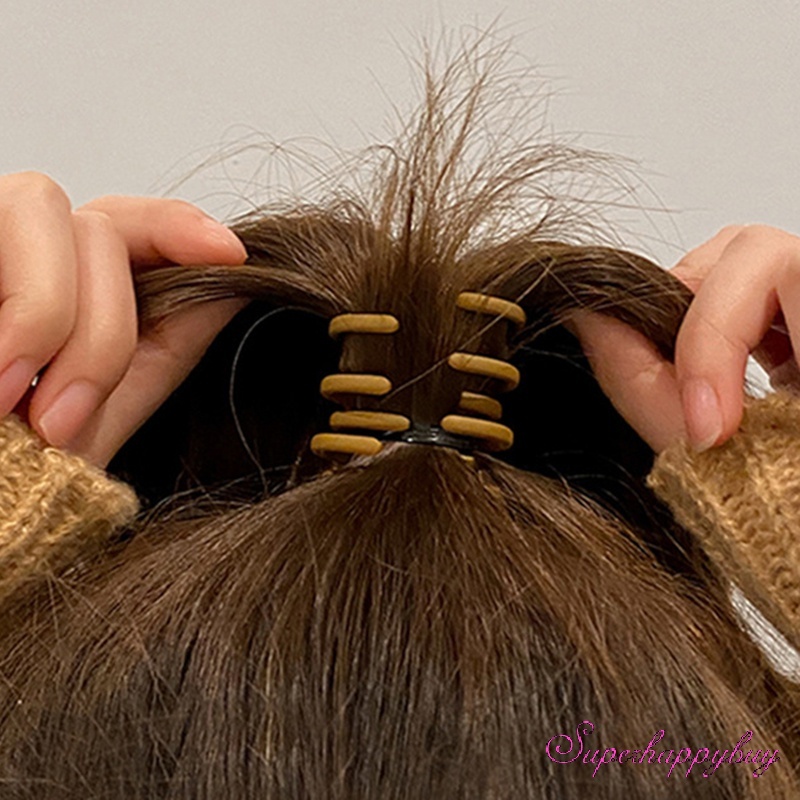 Set Kẹp Tóc Màu Trơn Đơn Giản Chống Trượt Dành Cho Nữ