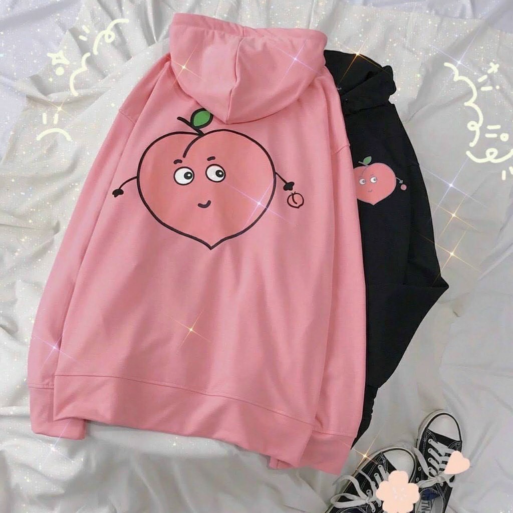 Áo Khoác Cặp ❣️𝒇𝒓𝒆𝒆𝒔𝒉𝒊𝒑❣️ Áo Khoác Hoodie Unisex In Trái Bơ, Dâu Siêu Cute [Mẫu Mới]