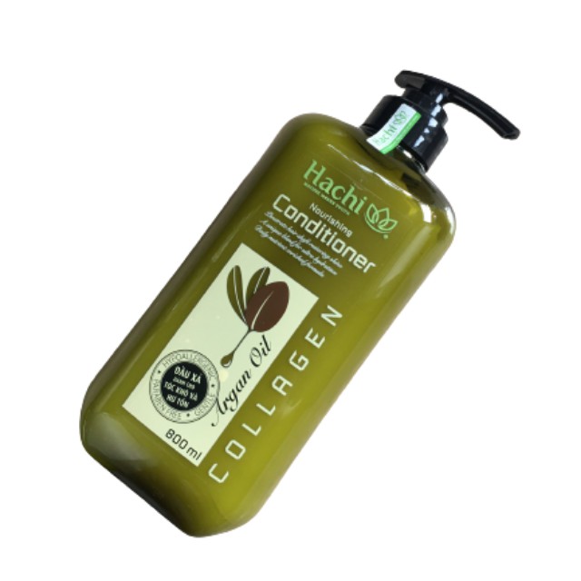 Dầu xã argan Hachi 800ml được chiết xuất từ quả argan giúp phục hồi mái tóc khô và hư tổn