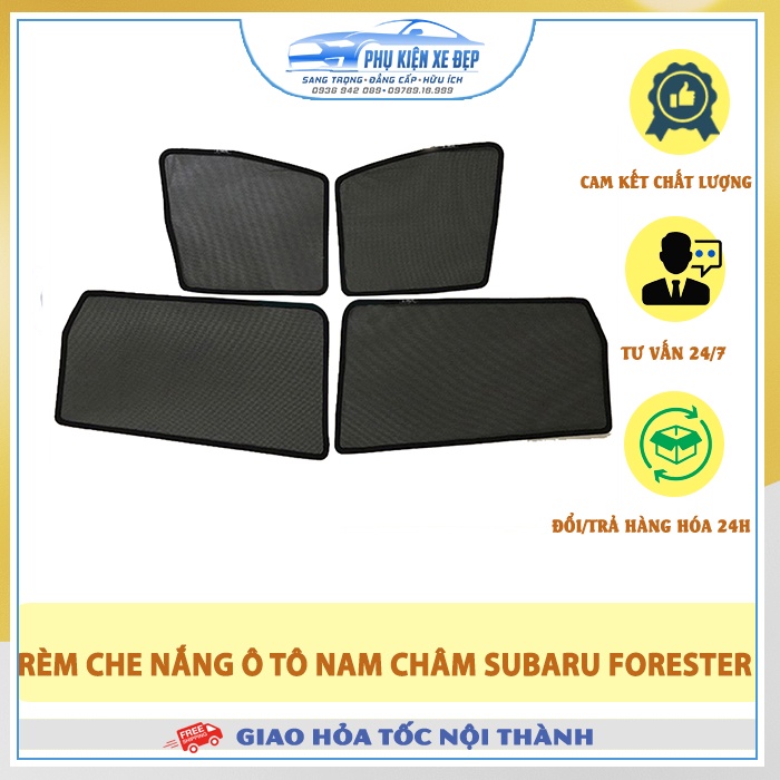 Rèm che nắng ô tô NAM CHÂM theo xe Subaru Forester ⚡FREE SHIP⚡ - Combo 4 tấm chắn nắng - HÀNG LOẠI 1 VIỆT NAM SẢN XUẤT