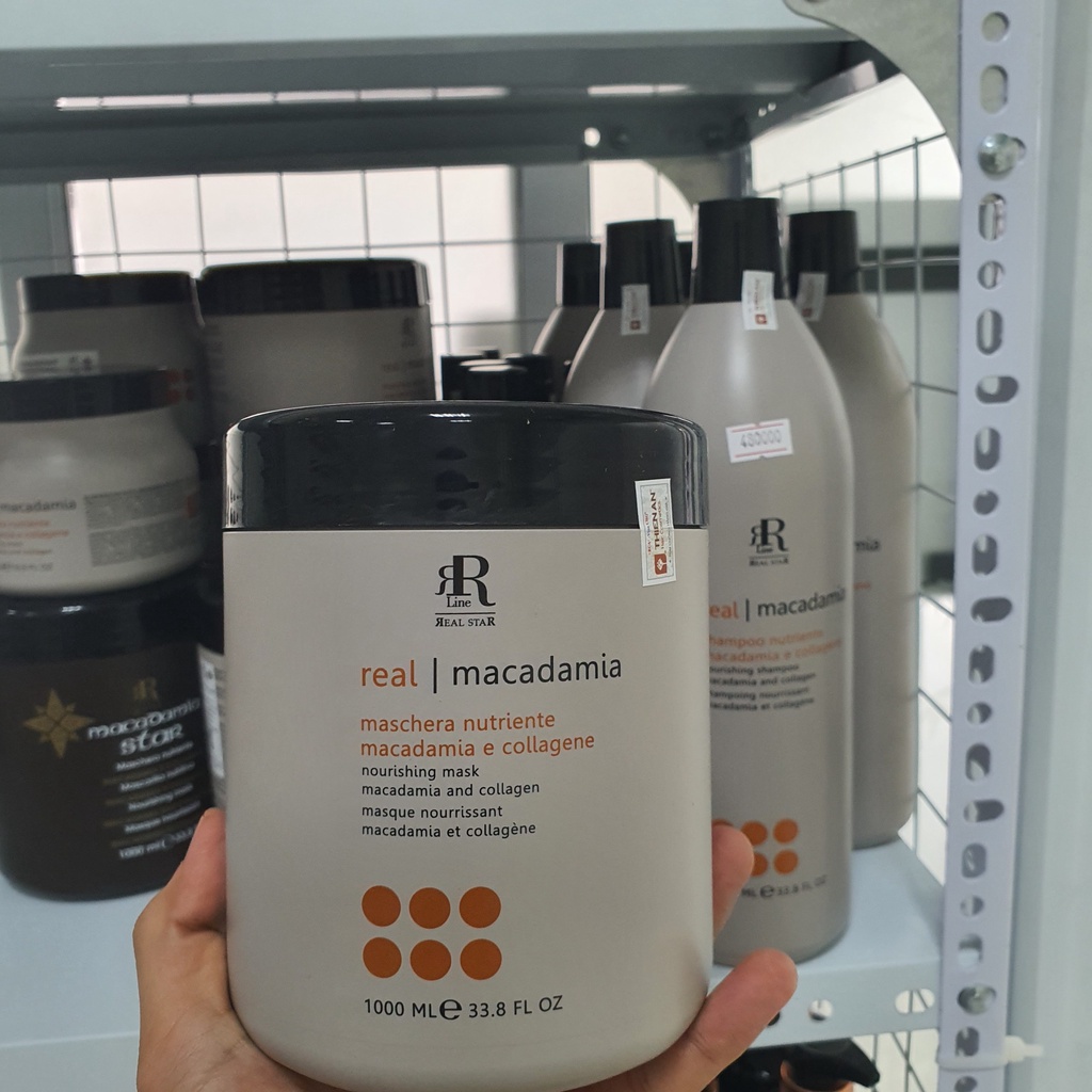 KEM Ủ TÓC PHỤC HỒI & TÁI TẠO TÓC MACADAMIA & COLLAGEN STAR  SIZE: HŨ 500ml – 1000ml hàng chính hãng