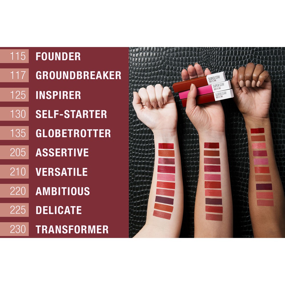 (Hàng Mới Về) Son Lì Maybelline Màu Sắc Tuyệt Đẹp Quyến Rũ Cho Nữ | BigBuy360 - bigbuy360.vn