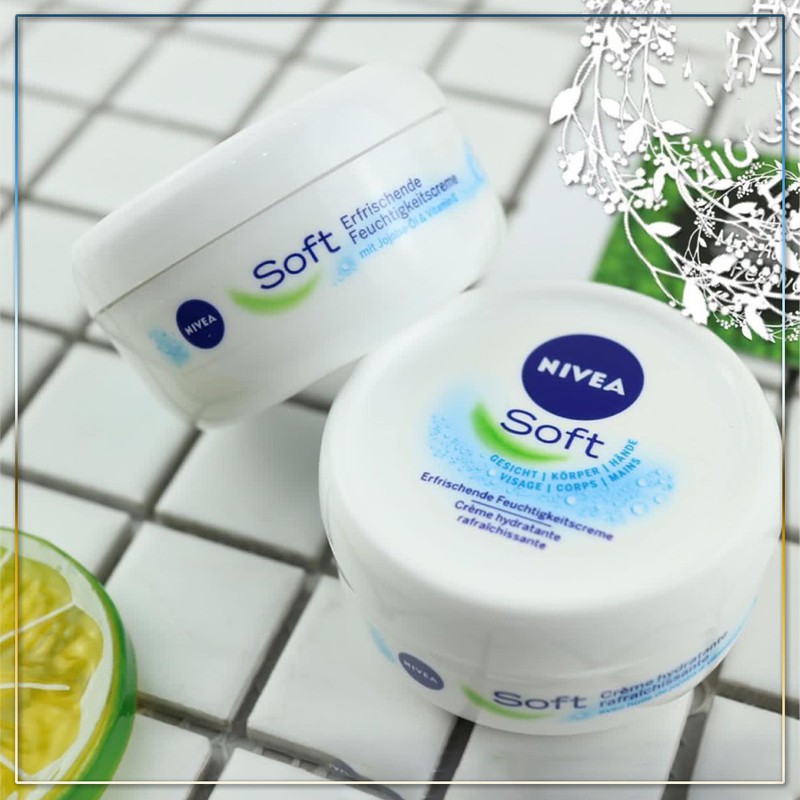 Kem dưỡng ẩm cho da mặt và toàn thân Nivea Soft 200ml