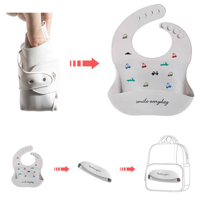 [Haobabyshop] Yếm ăn dăm silicole Smaile Everday