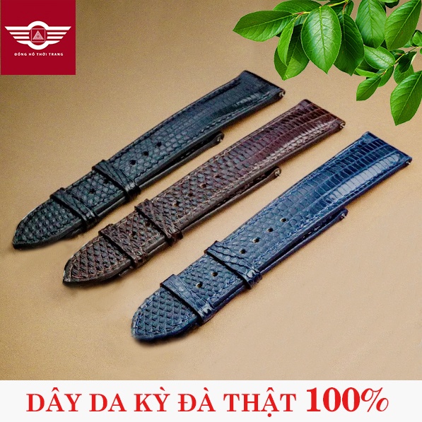 [FULL SIZE] Dây đồng hồ DA KỲ ĐÀ Ý 3 màu có khóa bướm BH 6 tháng [TẶNG TOOL THAY]