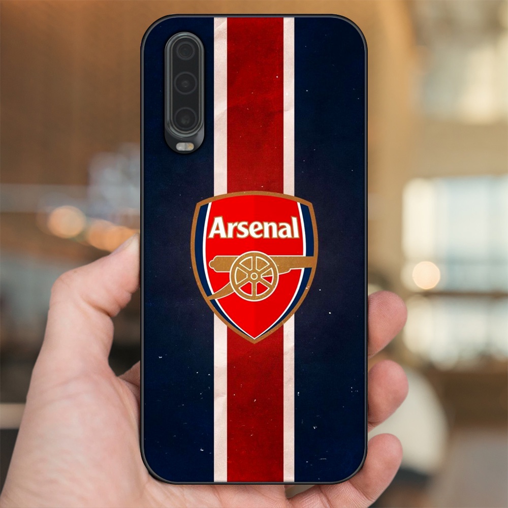 Ốp lưng Huawei P30 viền đen in hình Arsenal FC