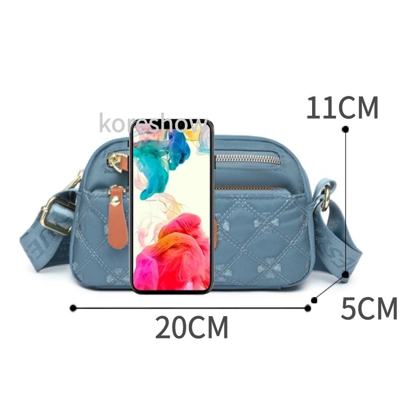 Túi Đeo Chéo Vai Murah Bằng Nylon Chống Nước Phong Cách Hàn Quốc Beg Silang Perempuan Cho Nữ