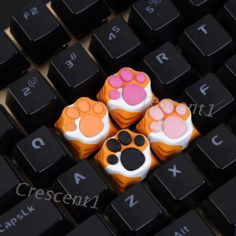 Nút Bàn Phím Cơ Bằng Kim Loại Hình Chân Mèo Cho Cherry Mx Switches