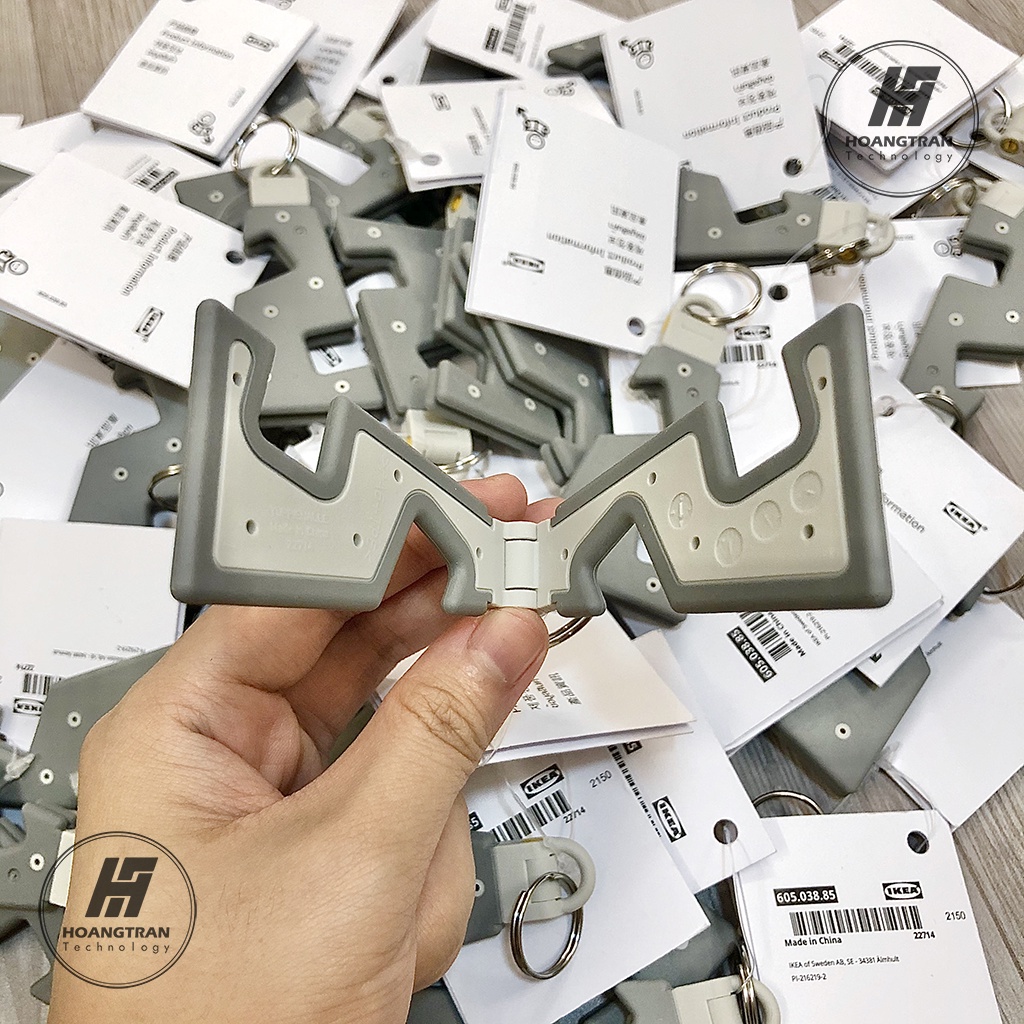 Móc Khóa IKEA 2 Trong 1 Kiêm Giá Đỡ Điện Thoại Siêu Nhỏ Gọn Tiện Lợi