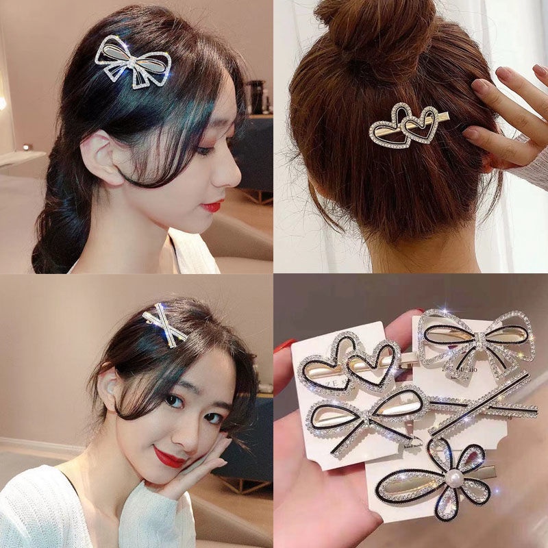 Kẹp tóc đính đá phong cách Hàn Quốc KT21