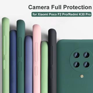 Ốp điện thoại silicon màu trơn bảo vệ camera cho Xiaomi Poco F2 Pro K30 Pro Xiaomi 10