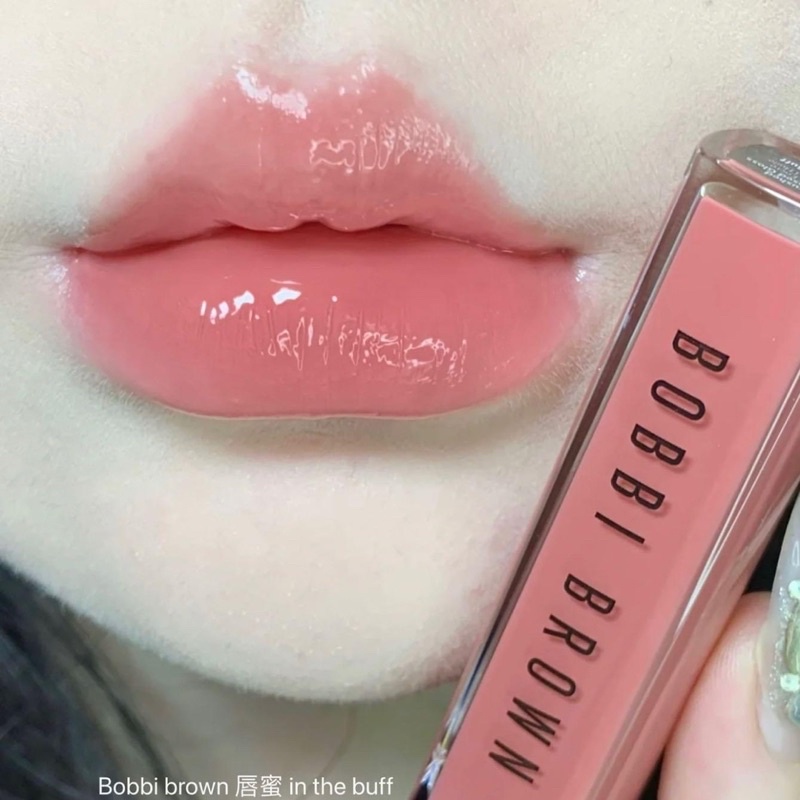 Son Bobbi Brown  Son bóng Bobbi Brown In the Buff Crushed Oil-Infused Lip Gloss fullsize 6ml màu cam đào