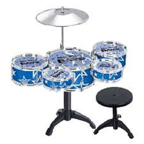 Đồ chơi đánh trống 5 dàn loại to kèm ghế ngồi siêu chắc chắn dành cho bé từ 1-5 tuổi, dễ dàng tháo lắp siêu bền
