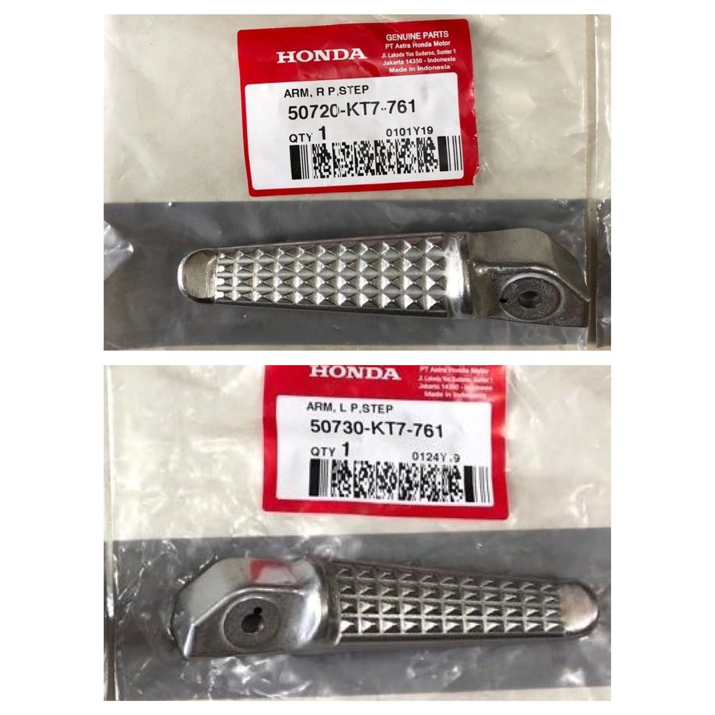 Gác chân nhôm sau Sonic chính hãng honda