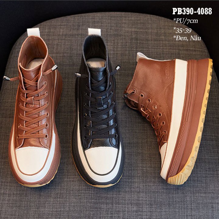 Giày Boot Đế Xuồng 7CM PB390-4088