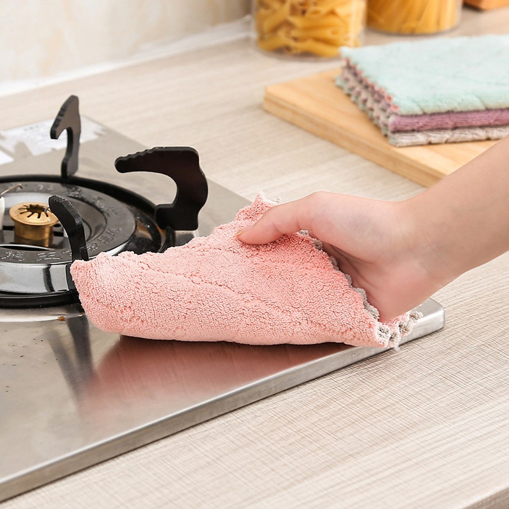 Combo 5 khăn lau nhà bếp Proki đa năng siêu thấm hút không gây ẩm mốc