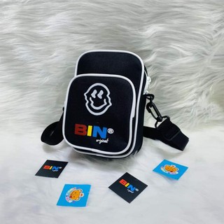 Túi đeo chéo 💥free ship💥 túi vải bin original mặt cười kiểu dáng unisex hàn quốc t01