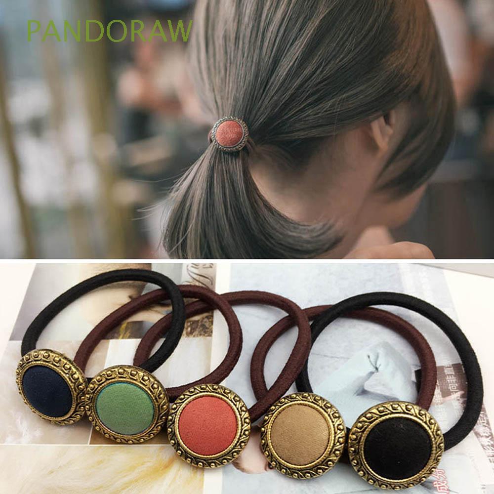 Cài tóc đính nút thời trang nữ tính