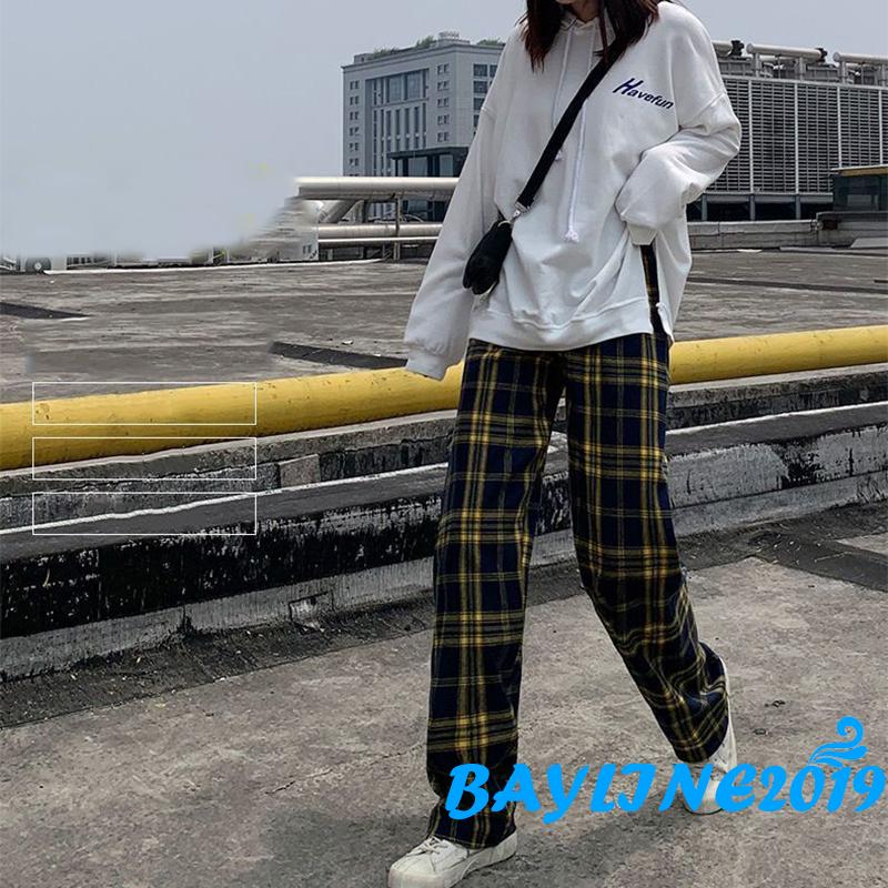 Quần Sọc Ca Rô Lưng Cao Cá Tính Cho Nữ Size S / M / L / Xl / Xxl / Xxxl | BigBuy360 - bigbuy360.vn