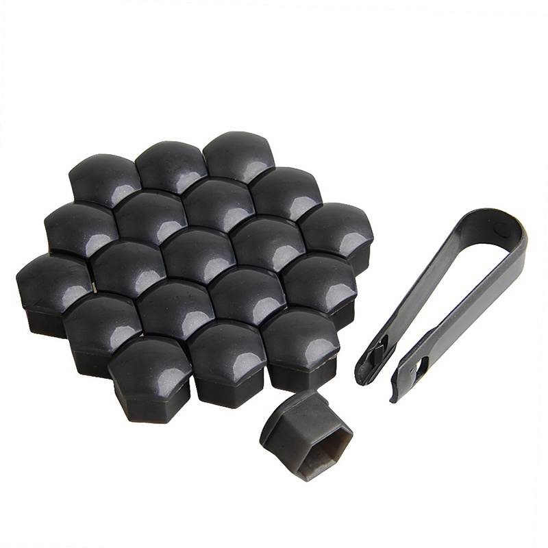 Set 20 Ốc Vít Nhựa 17mm Kèm Nắp Vặn Chuyên Dụng Cho Xe Hơi