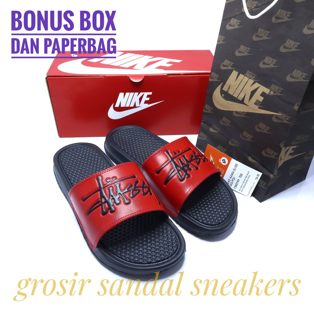 Dép Nike Benassi X Stussy Thời Trang Cho Nam Nữ