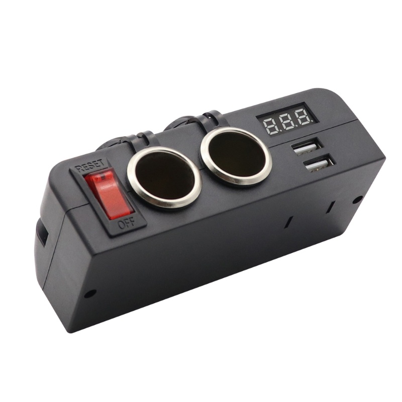 Ổ Cắm Sạc Hai Cổng USB 12V 24V Kèm Vôn Kế Cho Tàu Thuyền