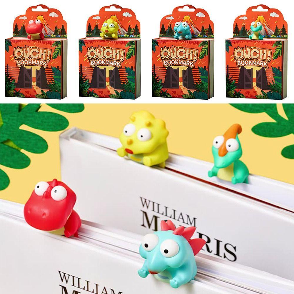 CHOOKEY Bookmark Nhựa PVC Hình Thú Hoạt Hình 3D