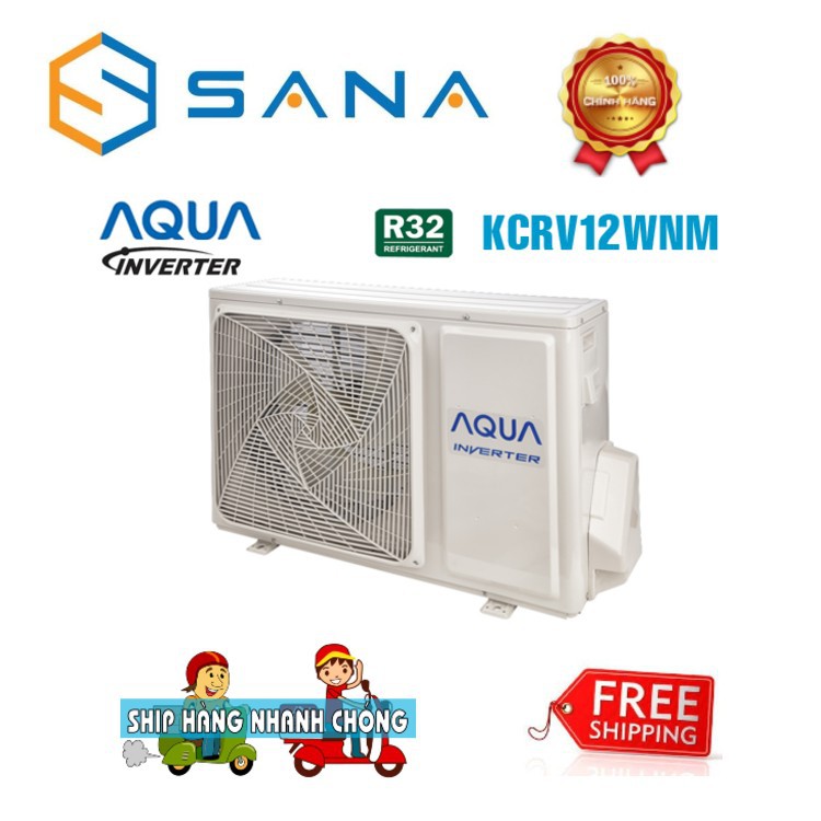 Điều hòa / máy lạnh  AQUA inverter 12000BTU 1.5hp AQA-KCRV12WNM