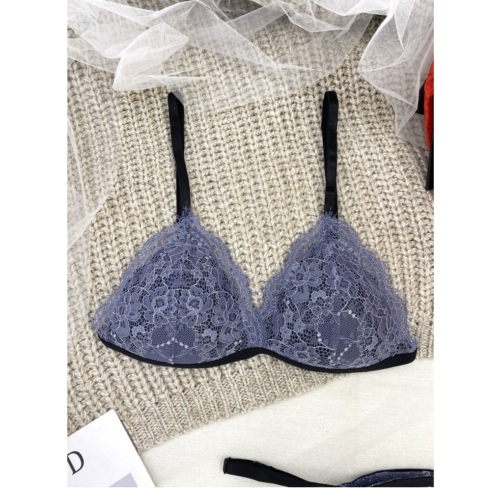 👙 Bra thiết kế 👙 Bộ đồ lót ren sexy nữ xanh ánh kim có mút hàng thiết kế giới hạn | BigBuy360 - bigbuy360.vn