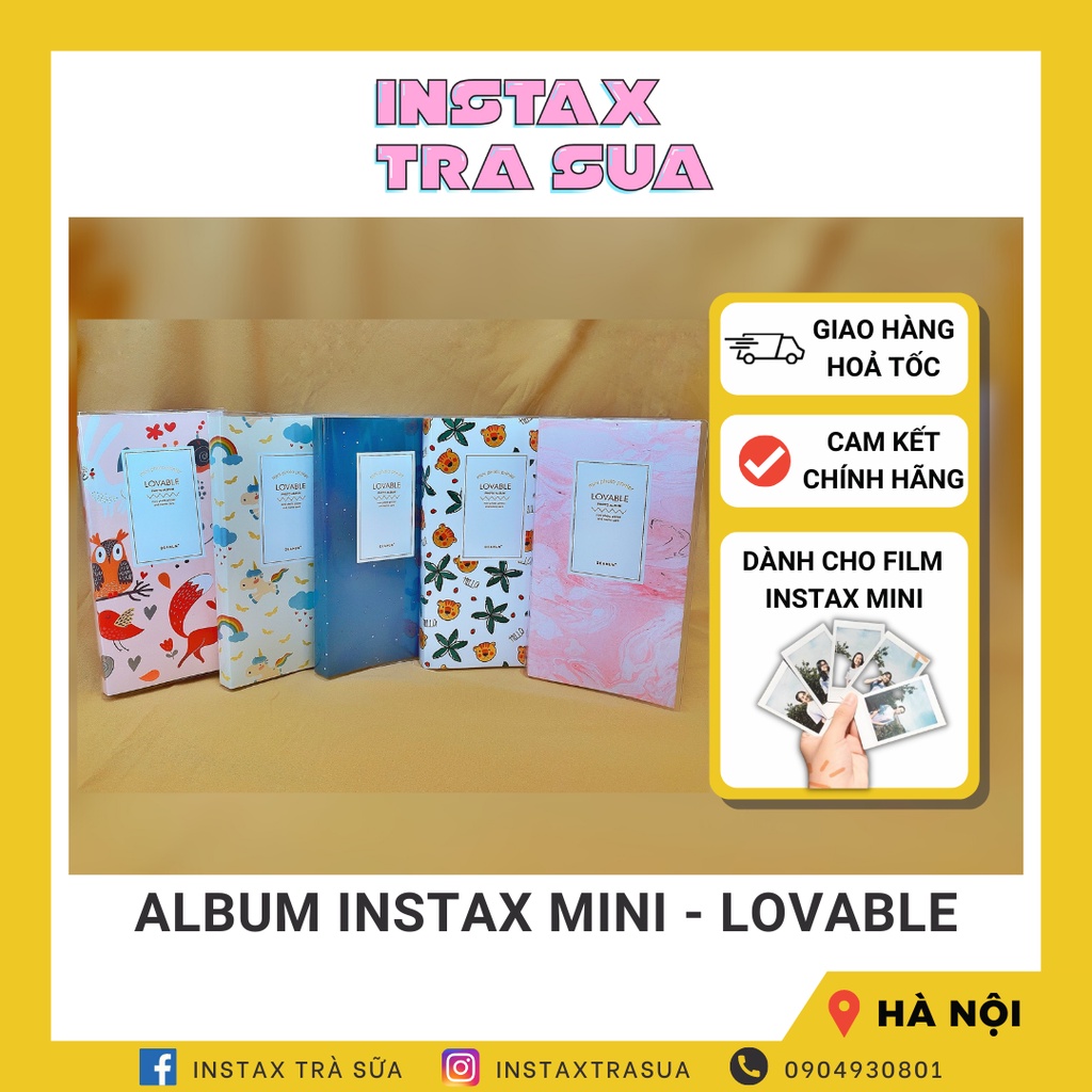 ALBUM INSTAX MINI (72 ảnh) - LOVABLE (bìa kẹp)