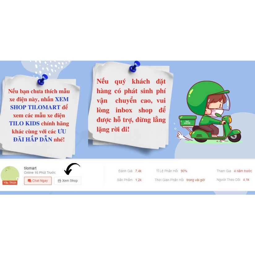 Xe oto điện trẻ em, xe ô tô điện cho bé TILO KIDS TLK-5678 kiểu dáng địa hình, có điều khiển từ xa, bluetooth