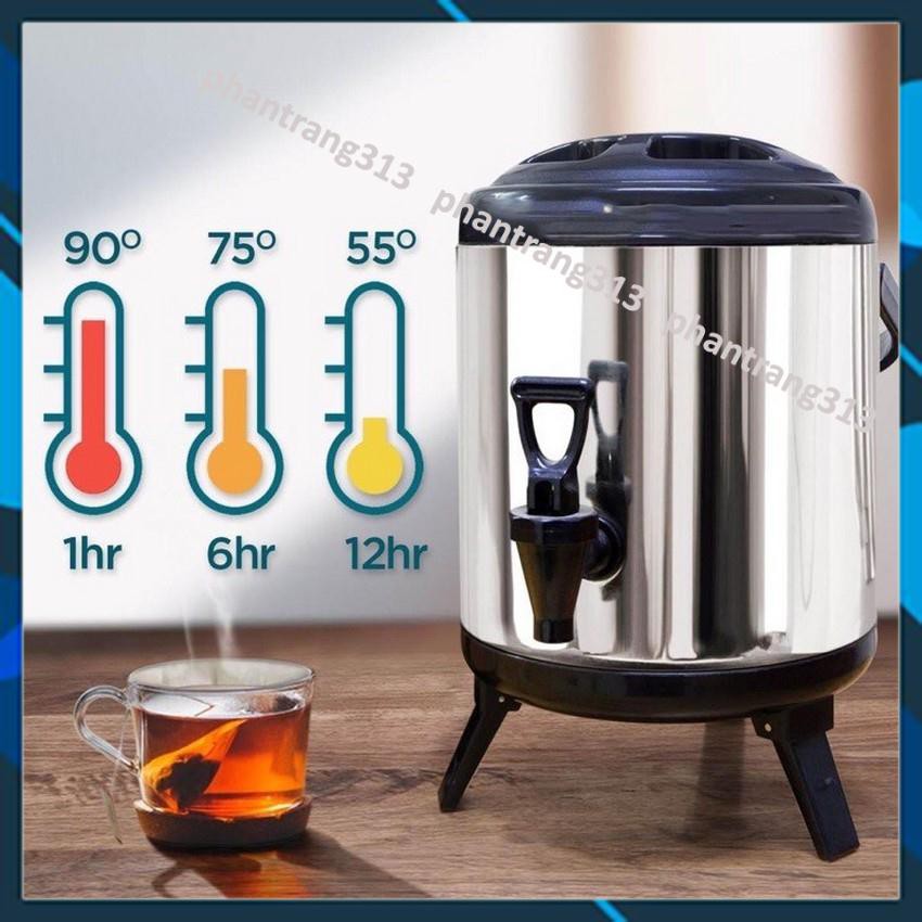 Bình giữ nhiệt, bình ủ trà sữa 6L, 8L, 10L, 12L chất liệu inox cao cấp, siêu bền, sang trọng  - phantrang313