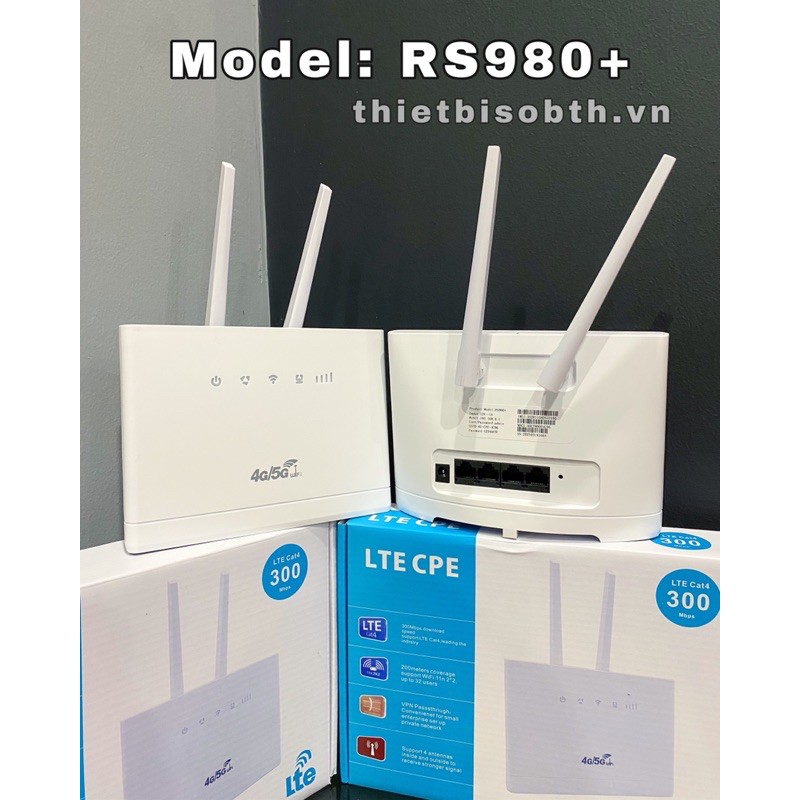 Bộ Phát Wifi 3G 4G CPE RS980 Tốc độ 150Mbps. Kết nối 32 user -Hỗ Trợ 4 Cổng LAN | BigBuy360 - bigbuy360.vn