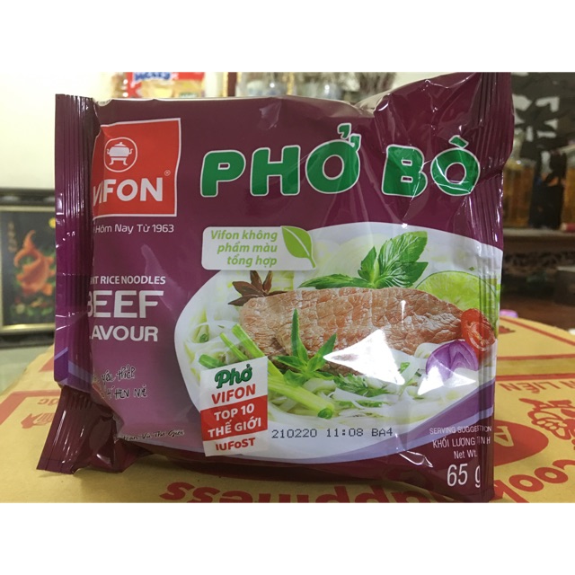 COMBO 5 gói PHỞ BÒ VIFON 65g