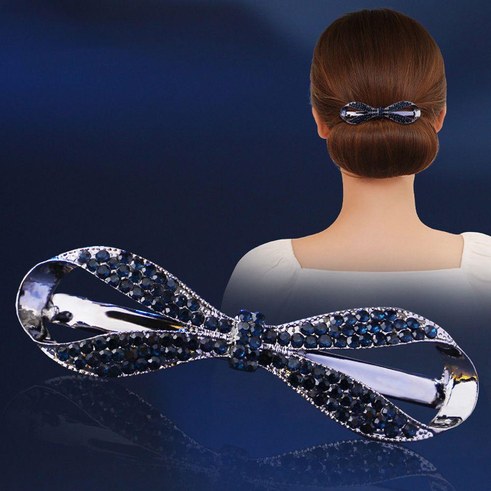 JARRED Kẹp Tóc Đuôi Ngựa Hình Nơ Phong Cách Vintage Thanh Lịch Cho Nữ Giá Đỡ