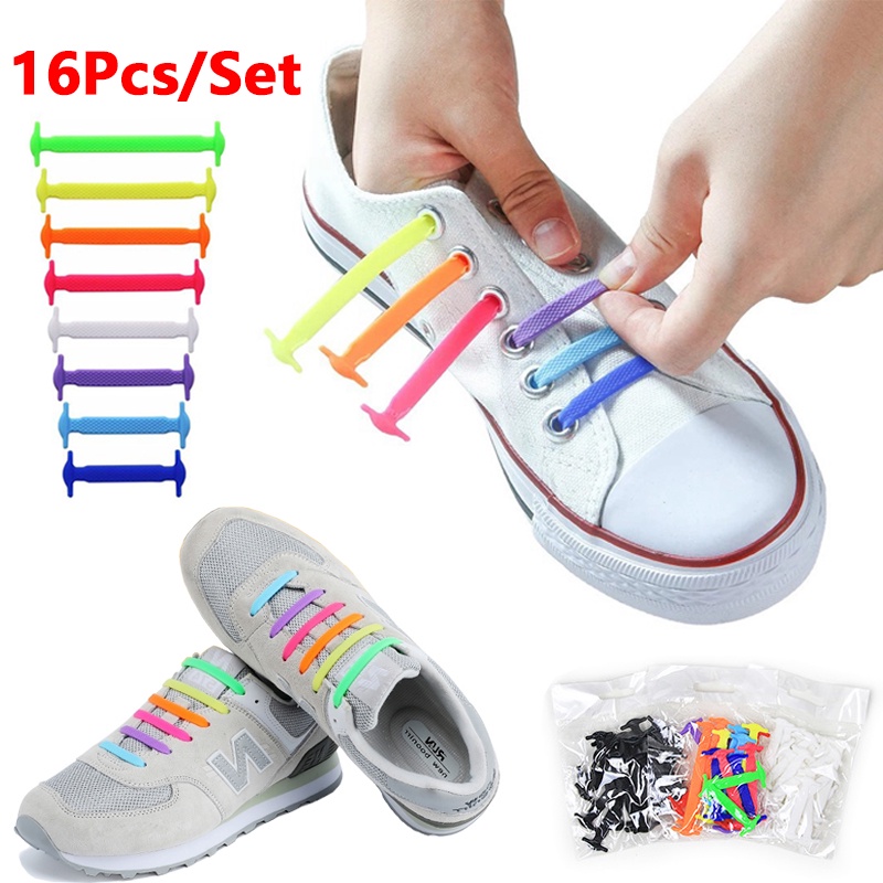 Dây Giày Cao Su Silicone Co Giãn Không Cần Buộc Nhanh