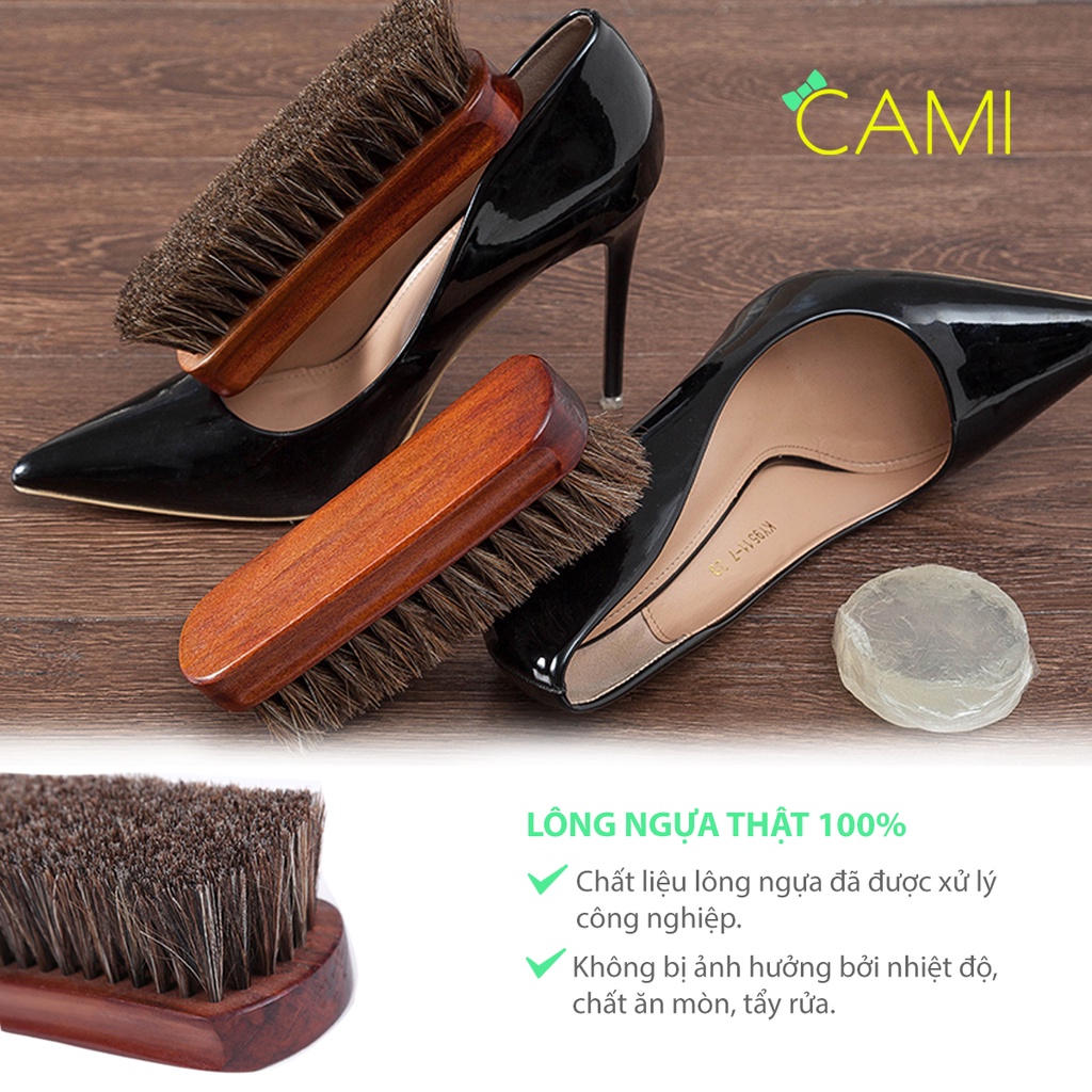 Dụng cụ đánh bóng giày lông ngựa tự nhiên - Cami - CMPK235