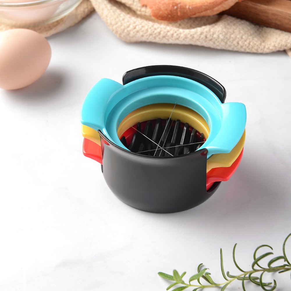 Dụng Cụ Cắt Trứng 3 Trong 1 Với 3 Khuôn Cắt Lát Dâu Tây Tiện Dụng