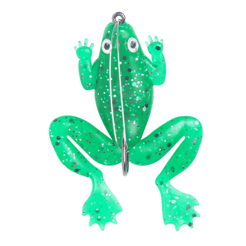 QQ Set 4 Mồi Câu Cá Ếch Giả Bằng Silicon Mềm 60mm 5.2g